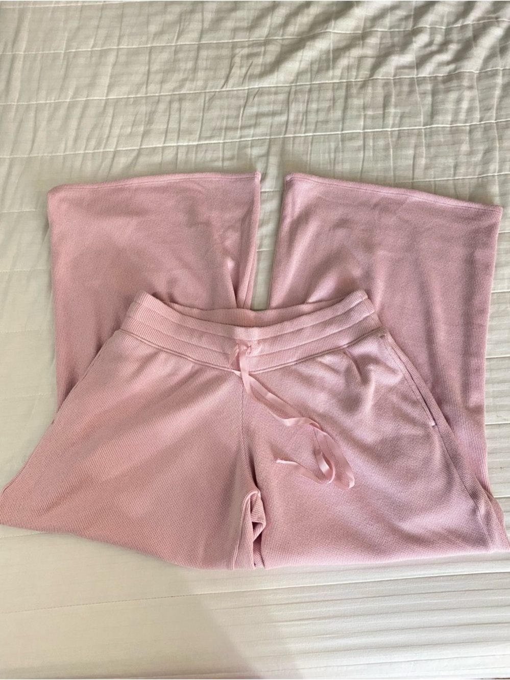 Gilly Hicks Light Pink Knit Drawstring Joggers